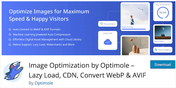 Image Optimization by Optimole – Lazy Load, CDN, Convert WebP & AVIF