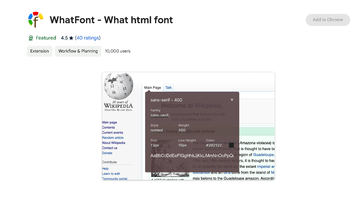 WhatFont – Identify Fonts on Any Website