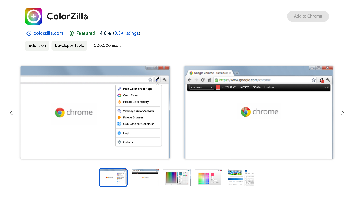 ColorZilla Chrome Extension