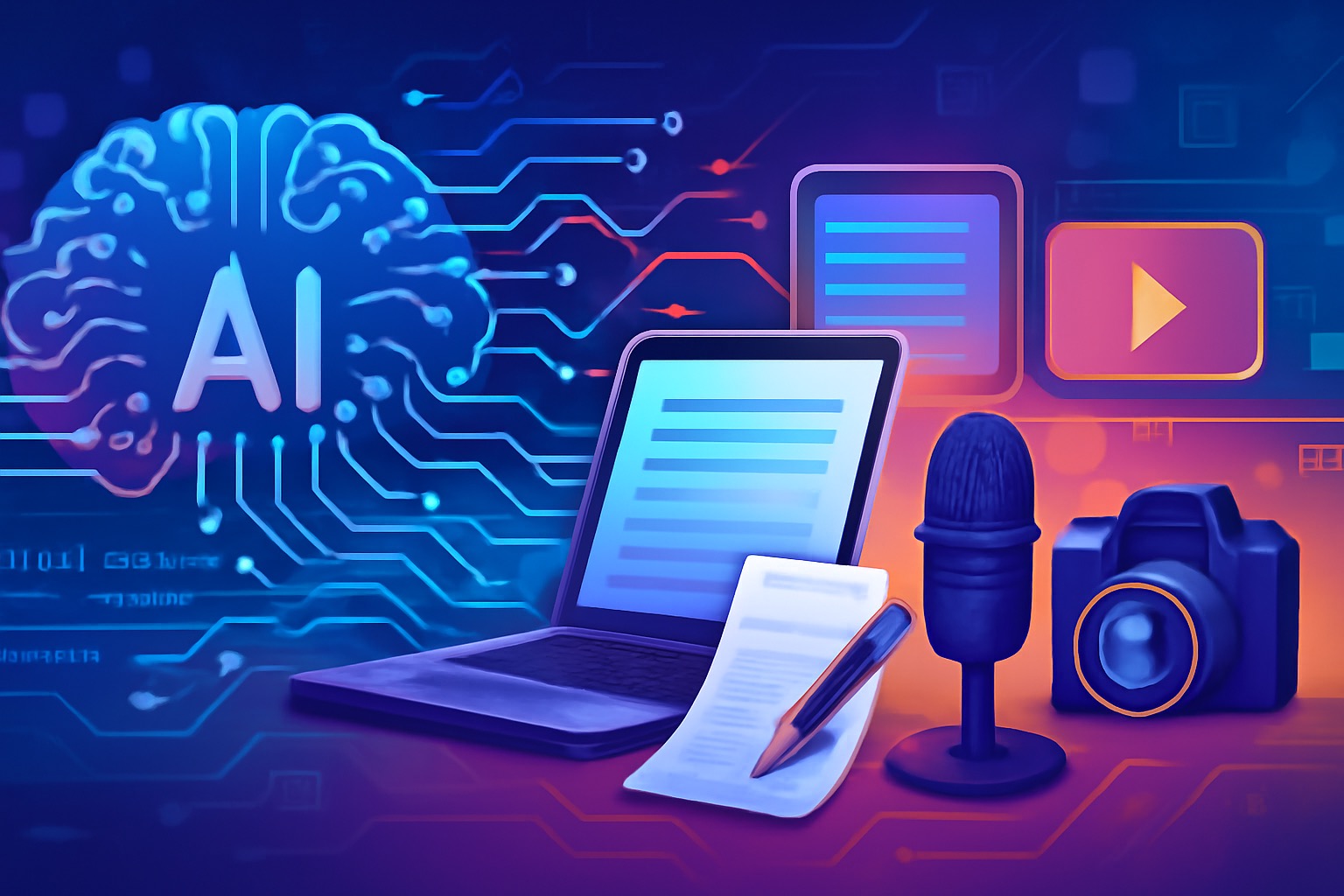 Blogging vs YouTube - The AI Catalyst: Transforming Content Creation and Discovery