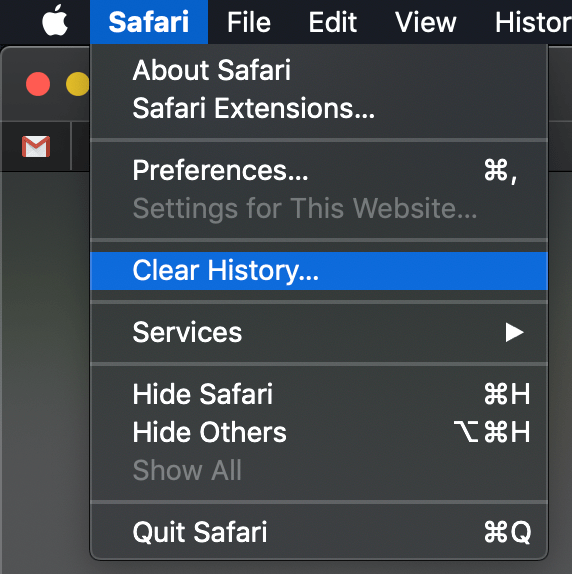 How to clear Cookies in Safari