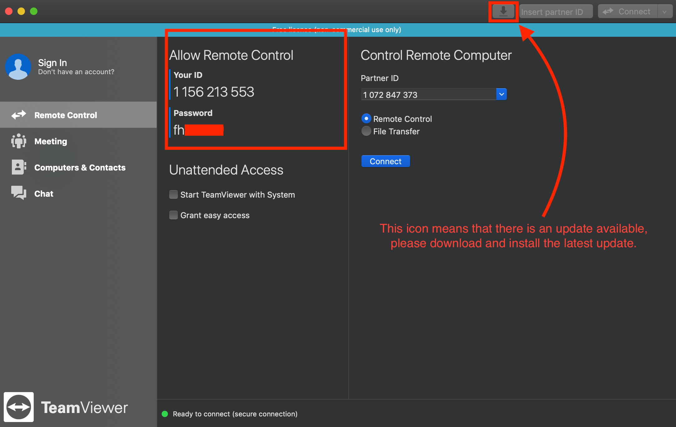 How to get help via Teamviewer