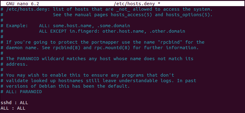 Use TCP Wrappers