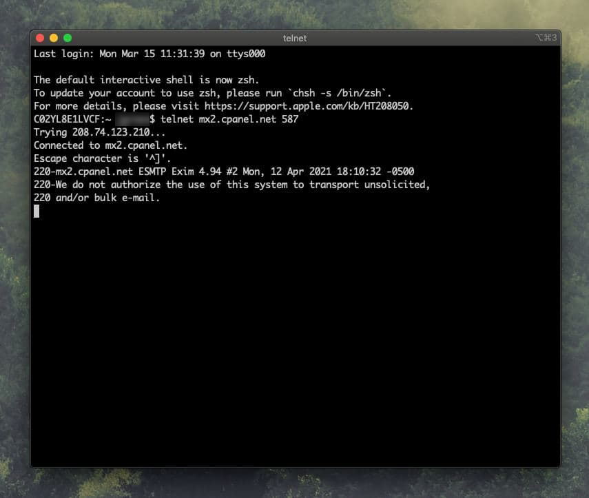 How To Use Telnet On MacOS